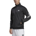 adidas Tennis-Trainingsjacke 3-Streifen Knit (Aeroready) schwarz Herren